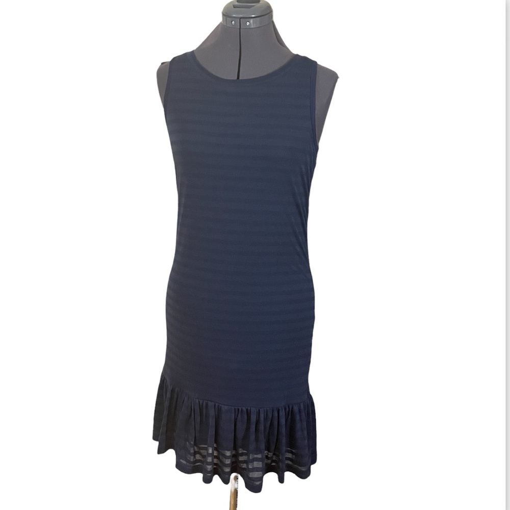 Shooter Blue and Grey Striped Dress Size Small